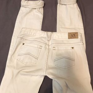 White Armani Exchange Skinny jeans